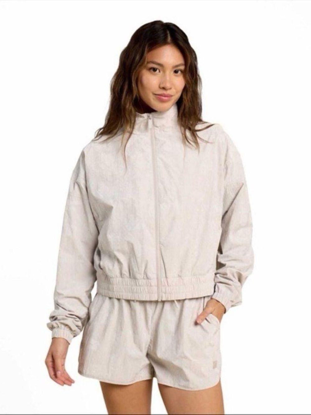 Nuuds Retro Windbreaker - Pebble